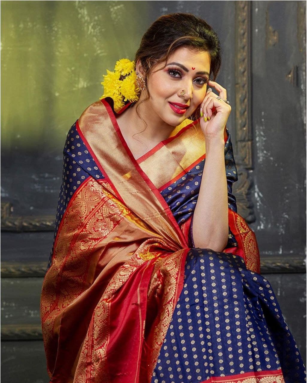 Sareeko Designer Sarees Women's Banarasi Cotton Silk Saree