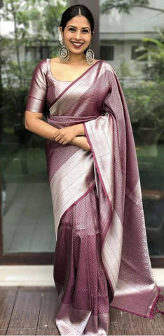 Sareeko Women's Kanjivaram banarasi silk Woven Design Saree