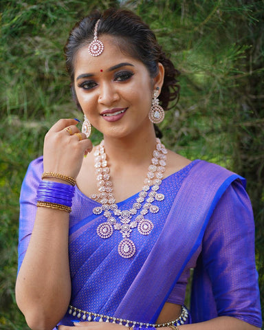 Kanchipuram Silk Saree with peacock design