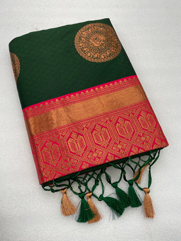 Cotton Silk Saree with Floral Print