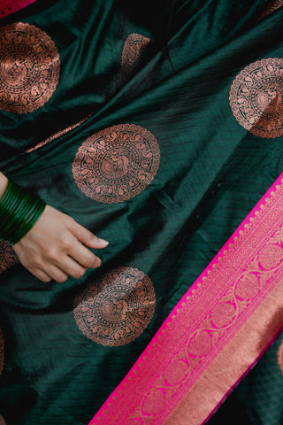 Kota Silk Saree with intricate patterns
