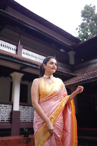 Designer Chennai Silk Saree with Floral Motifs
