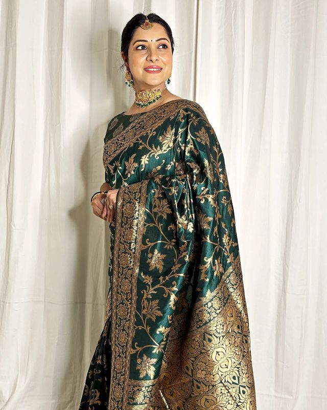 Designer Chennai Silk Saree with Heavy Pallu