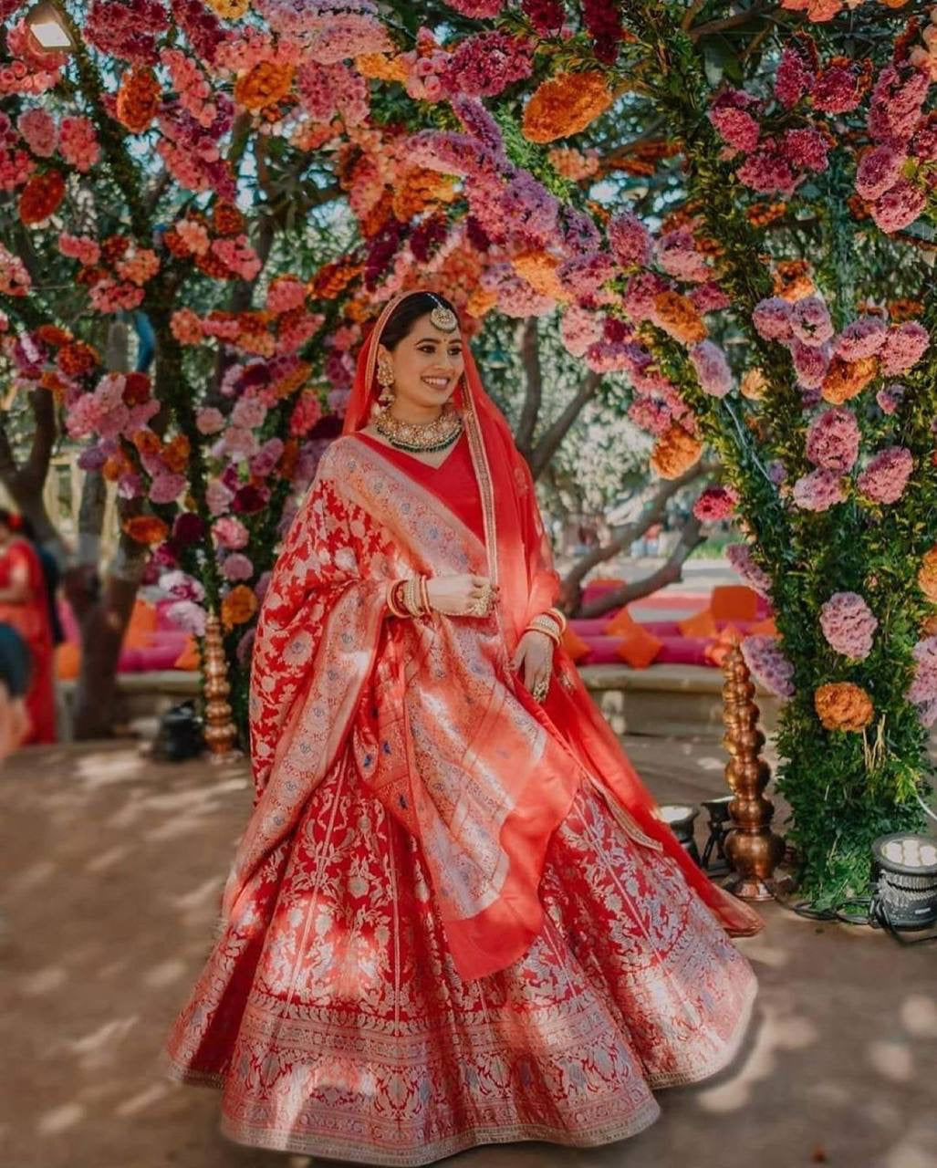 Elegant Banarasi silk saree