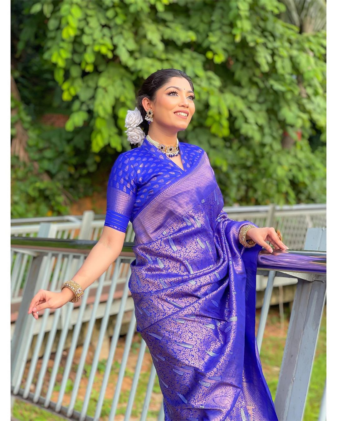 Pure and authentic katan silk saree