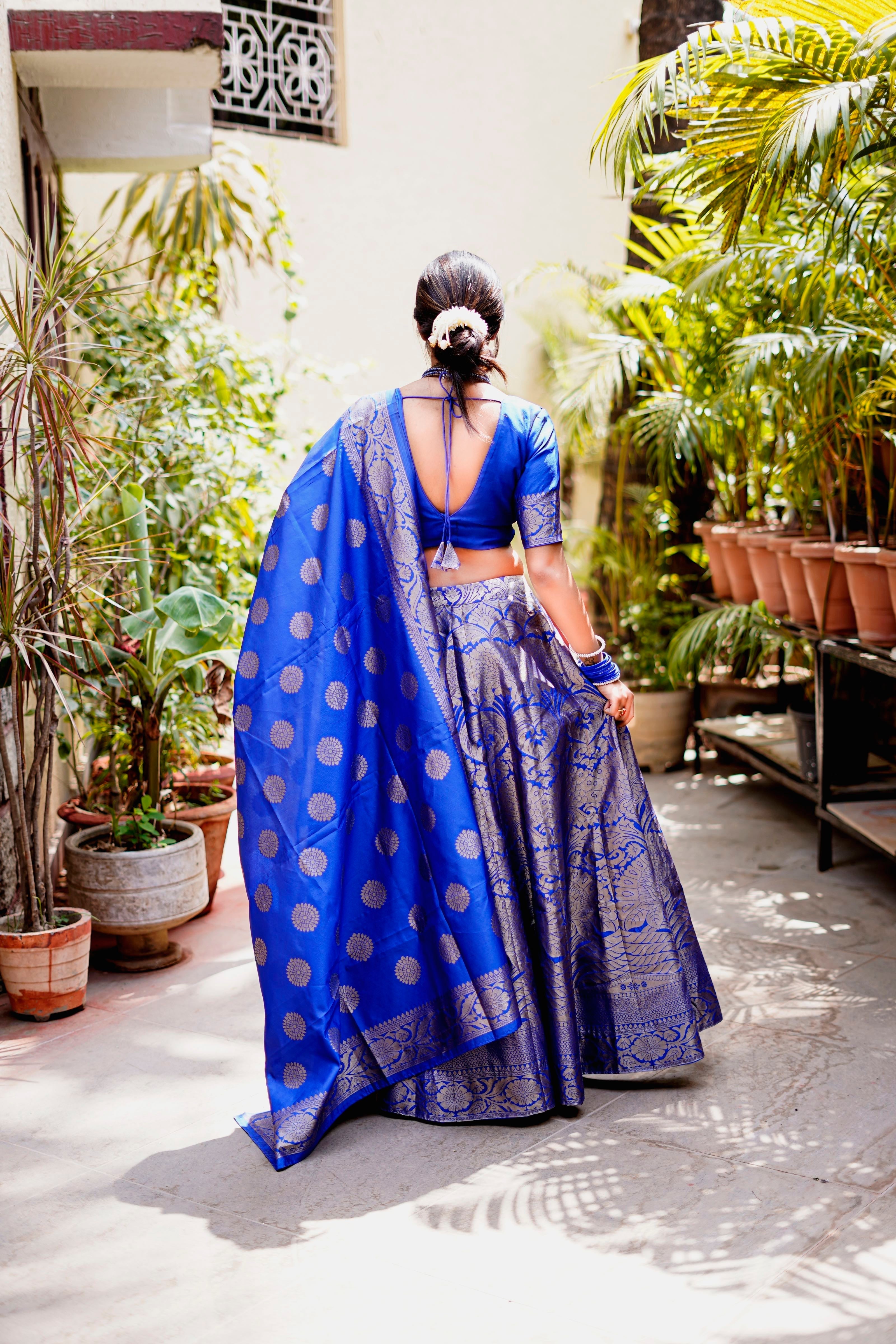 Creative art silk saree with bold and vibrant print