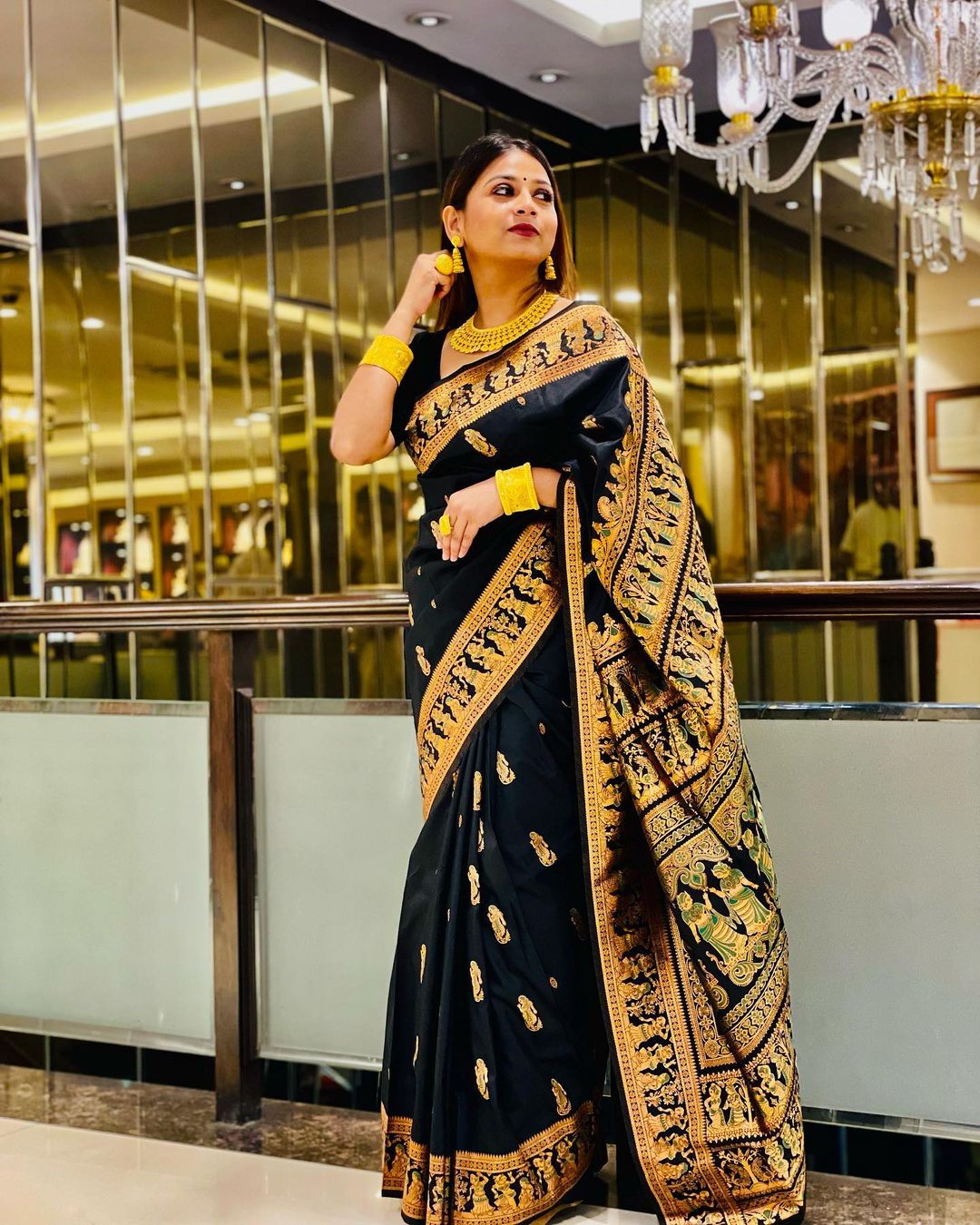 Traditional Silk Saree with Rich Embroidery