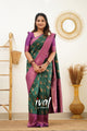 Green Colour Pure Soft Silk Saree With Energetic Unstitched Blouse Piece (Mars)