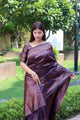 Snazzy Navy Blue Pure Soft Silk Saree With Confounding Unstitched Blouse Piece (Neptune)