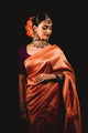 Orange Colour Pure Soft Silk Saree With Lovely Unstitched Blouse Piece (Neptune)
