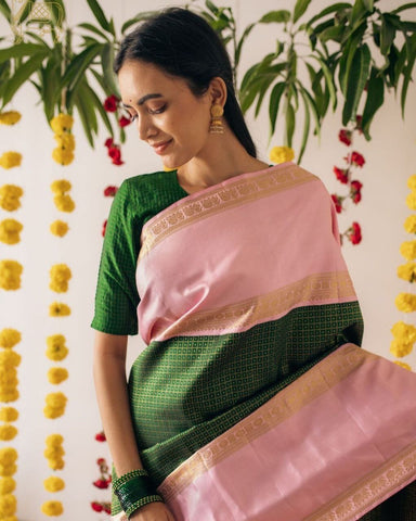 High-quality katan silk saree