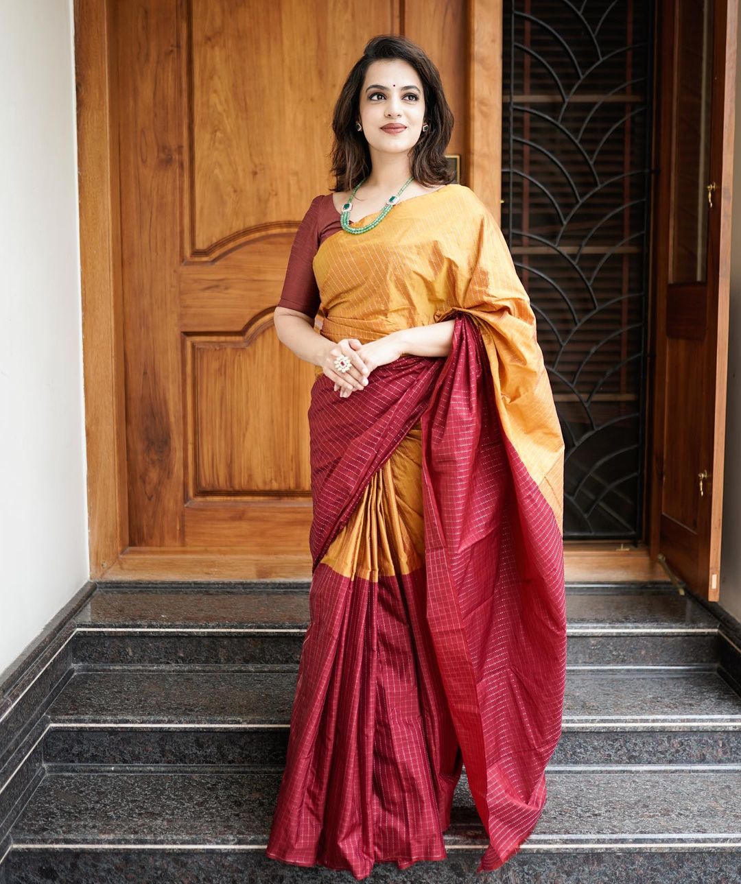 Banarasi Silk Saree with Brocade Work