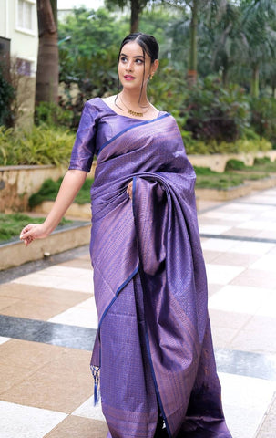 Designer Chennai Silk Saree with Heavy Zari Work