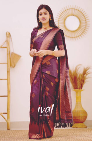 Cotton silk saree with abstract art designs