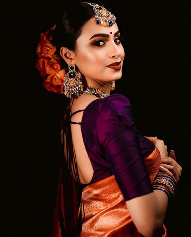 Exquisite Katan Silk Saree