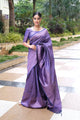 Staring Royal Blue Pure Soft Silk Saree With Tempting Unstitched Blouse Piece (Jupiter)