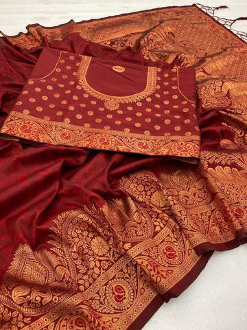 Elegant and Timeles Banarasi Silk Saree