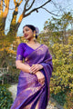 Royal Blue Colour Pure Soft Kota Silk Saree With Lovely Unstitched Blouse Piece (Jupiter)
